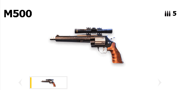 Pistola M500 Armas de Free Fire